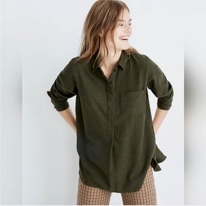 Madewell Flannel Kempton Half Button